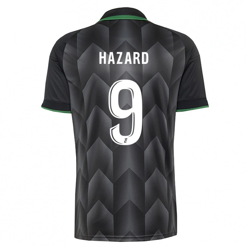 Danxen Herren Thorgan Hazard #9 Schwarzgrün Auswärtstrikot Trikot 2026/27 T-Shirt Schweiz