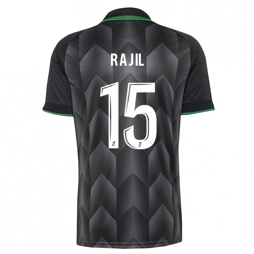 Danxen Herren Jibril Rajil #15 Schwarzgrün Auswärtstrikot Trikot 2026/27 T-Shirt Schweiz