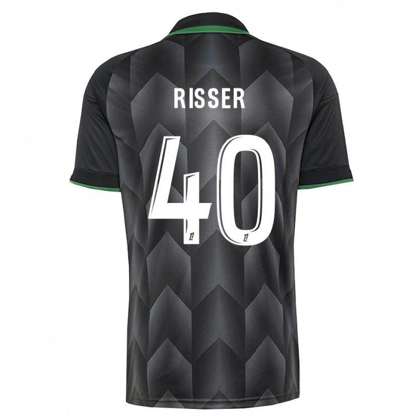 Danxen Herren Robin Risser #40 Schwarzgrün Auswärtstrikot Trikot 2026/27 T-Shirt Schweiz