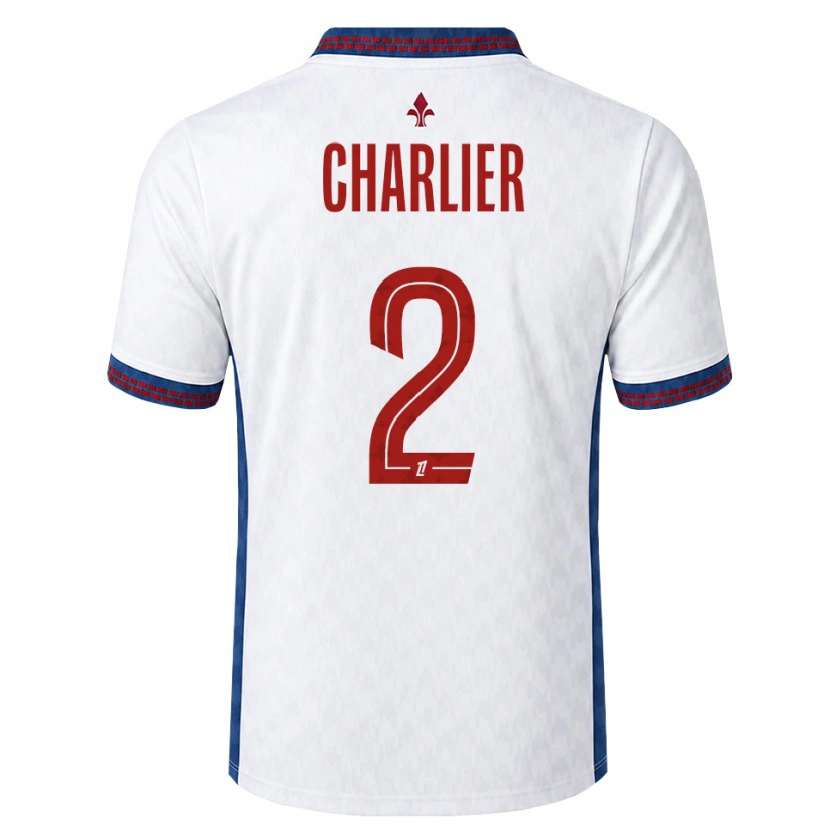 Danxen Herren Amaury Charlier #2 Rot Weiß Blau Auswärtstrikot Trikot 2026/27 T-Shirt Schweiz