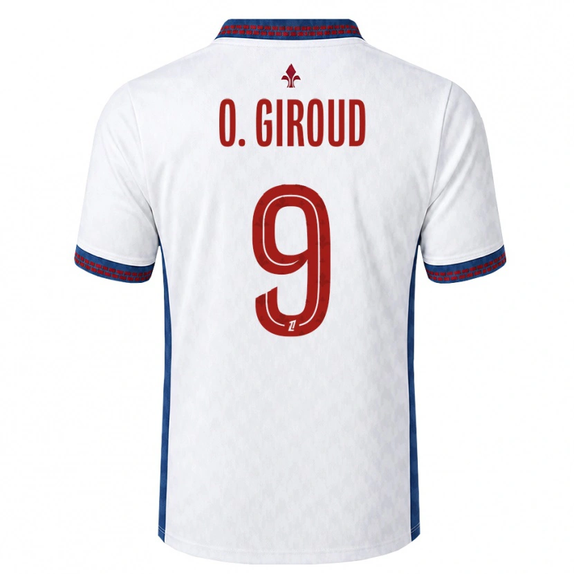 Danxen Herren Olivier Giroud #9 Rot Weiß Blau Auswärtstrikot Trikot 2026/27 T-Shirt Schweiz