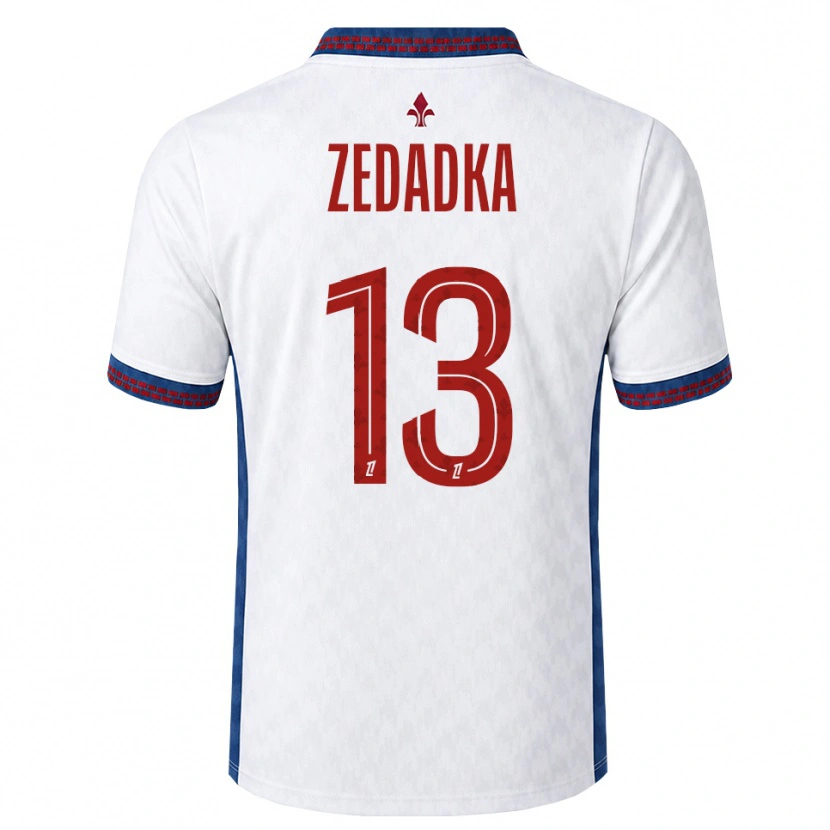 Danxen Herren Akim Zedadka #13 Rot Weiß Blau Auswärtstrikot Trikot 2026/27 T-Shirt Schweiz