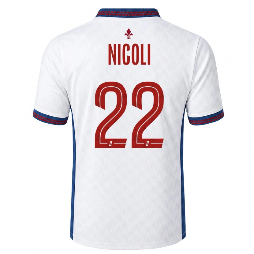Danxen Herren Morgane Nicoli #22 Rot Weiß Blau Auswärtstrikot Trikot 2026/27 T-Shirt Schweiz