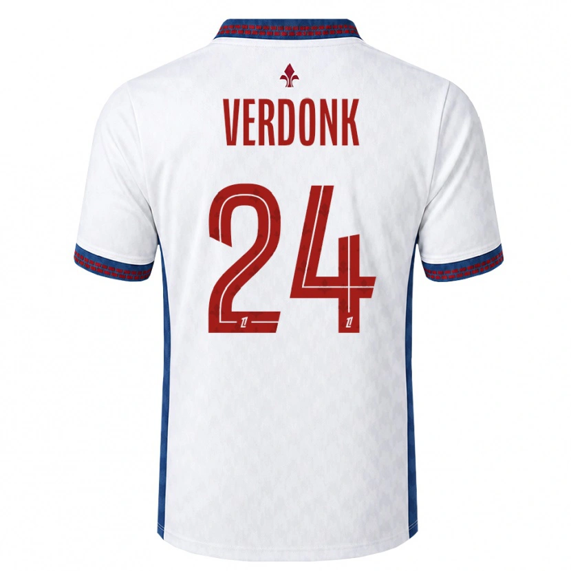 Danxen Herren Calvin Verdonk #24 Rot Weiß Blau Auswärtstrikot Trikot 2026/27 T-Shirt Schweiz