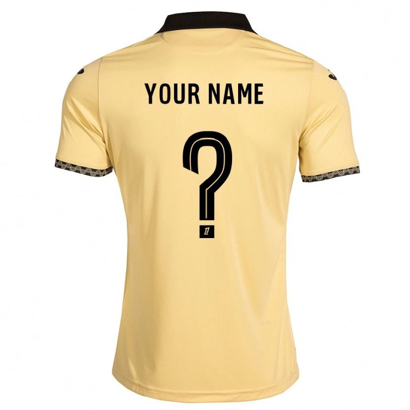 Danxen Herren Ihren Namen #0 Navajoweiß Schwarz Auswärtstrikot Trikot 2026/27 T-Shirt Schweiz