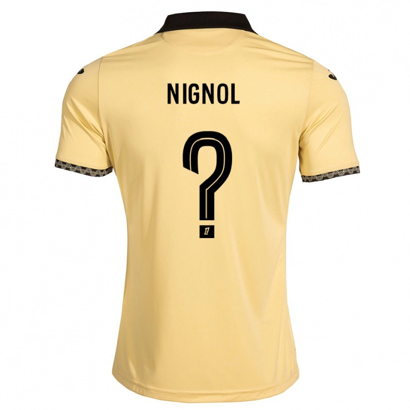 Danxen Herren Vincent Nignol #0 Navajoweiß Schwarz Auswärtstrikot Trikot 2026/27 T-Shirt Schweiz