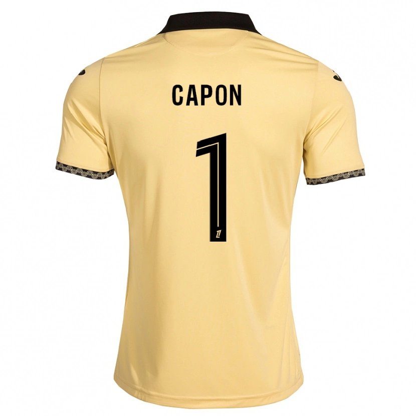 Danxen Herren Emma Capon #1 Navajoweiß Schwarz Auswärtstrikot Trikot 2026/27 T-Shirt Schweiz