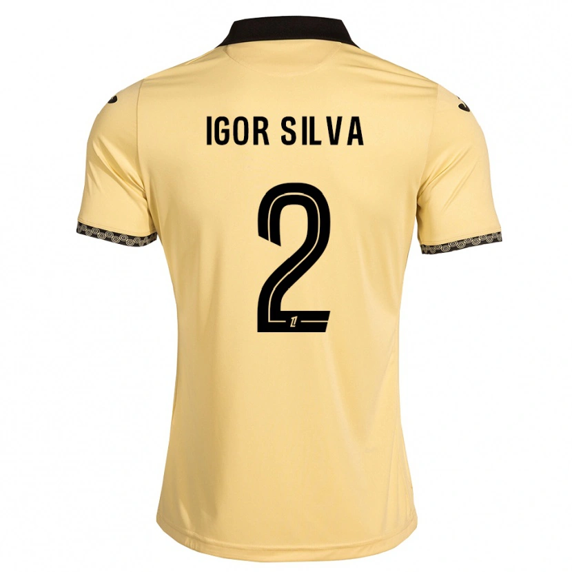 Danxen Herren Igor Silva #2 Navajoweiß Schwarz Auswärtstrikot Trikot 2026/27 T-Shirt Schweiz