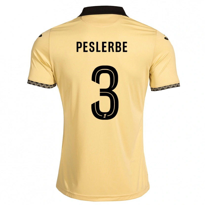 Danxen Herren Thomas Peslerbe #3 Navajoweiß Schwarz Auswärtstrikot Trikot 2026/27 T-Shirt Schweiz