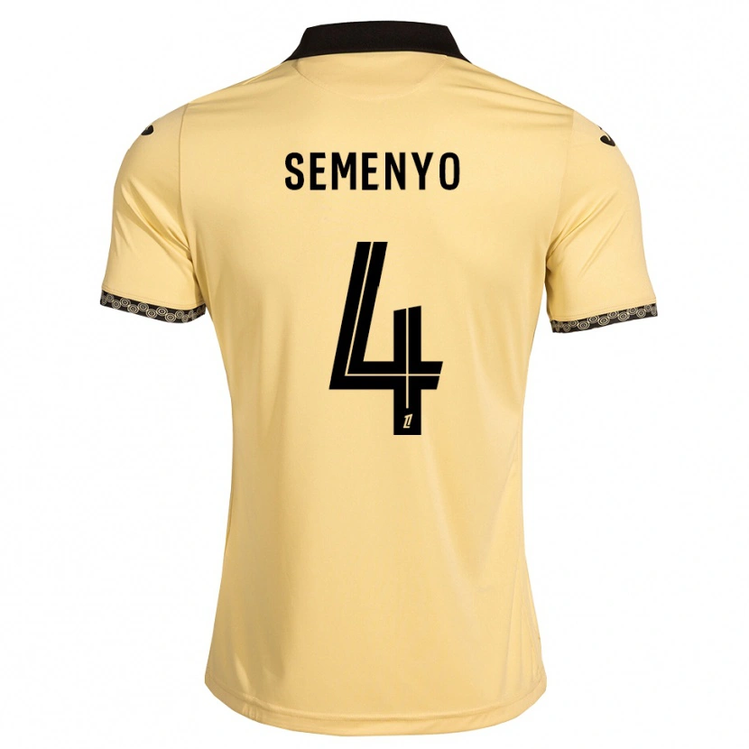 Danxen Herren Jai Semenyo #4 Navajoweiß Schwarz Auswärtstrikot Trikot 2026/27 T-Shirt Schweiz