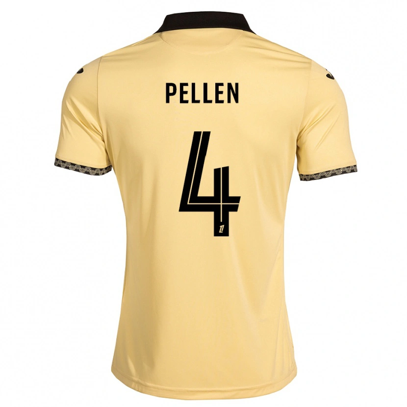 Danxen Herren Louise Pellen #4 Navajoweiß Schwarz Auswärtstrikot Trikot 2026/27 T-Shirt Schweiz