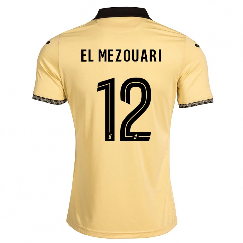Danxen Herren Salah-Dine El Mezouari #12 Navajoweiß Schwarz Auswärtstrikot Trikot 2026/27 T-Shirt Schweiz