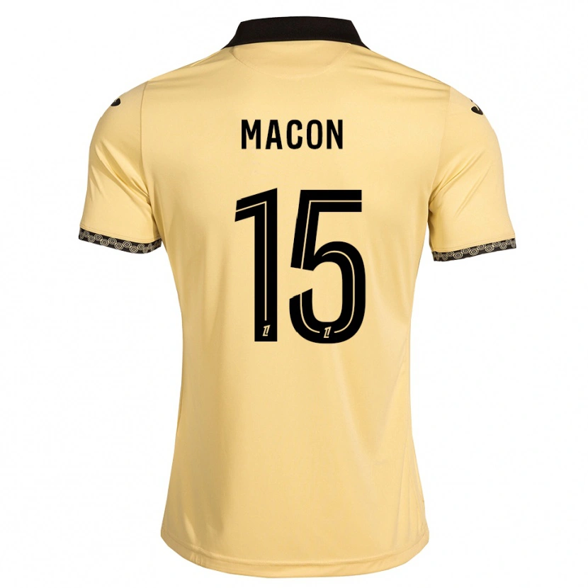 Danxen Herren Baptiste Macon #15 Navajoweiß Schwarz Auswärtstrikot Trikot 2026/27 T-Shirt Schweiz