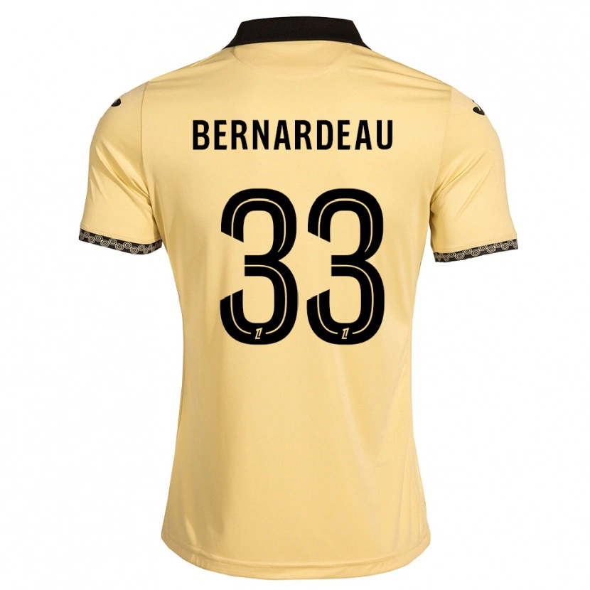 Danxen Herren Gabin Bernardeau #33 Navajoweiß Schwarz Auswärtstrikot Trikot 2026/27 T-Shirt Schweiz