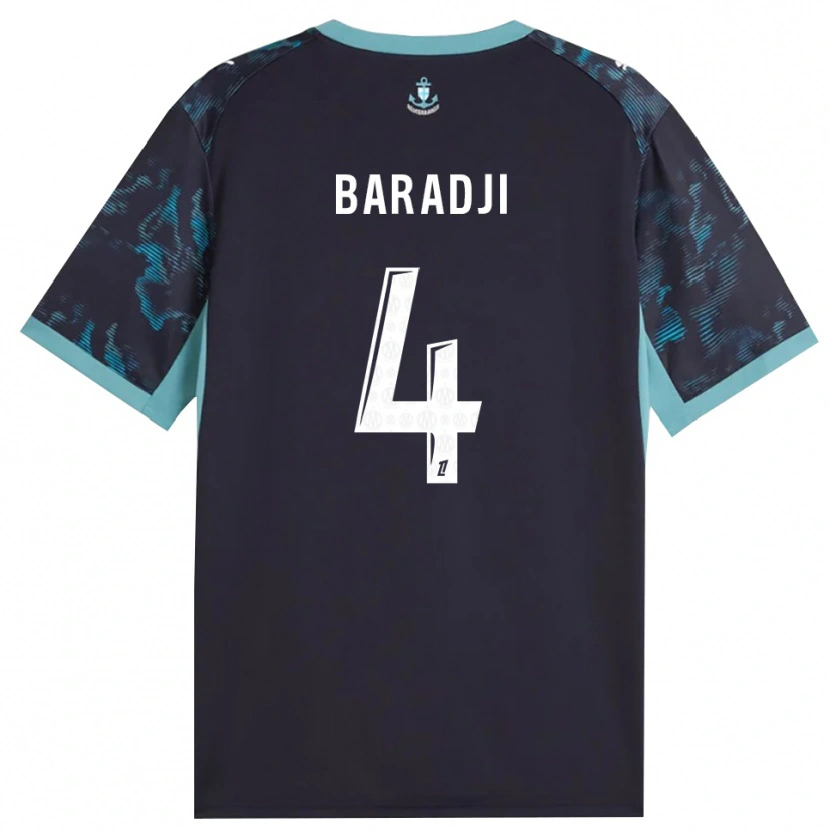 Danxen Herren Mohamed Baradji #4 Blass Türkis Weiß Schwarz Auswärtstrikot Trikot 2026/27 T-Shirt Schweiz