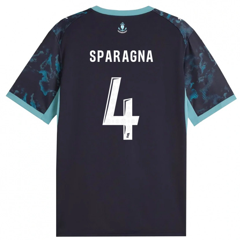 Danxen Herren Stéphane Sparagna #4 Blass Türkis Weiß Schwarz Auswärtstrikot Trikot 2026/27 T-Shirt Schweiz