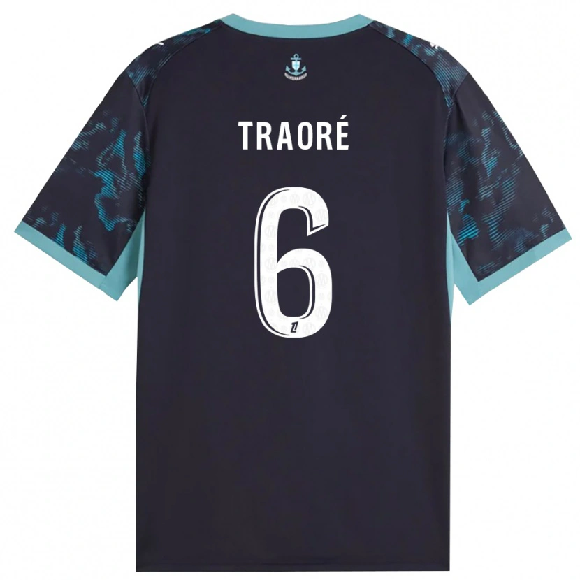Danxen Herren Soumaïla Traoré #6 Blass Türkis Weiß Schwarz Auswärtstrikot Trikot 2026/27 T-Shirt Schweiz