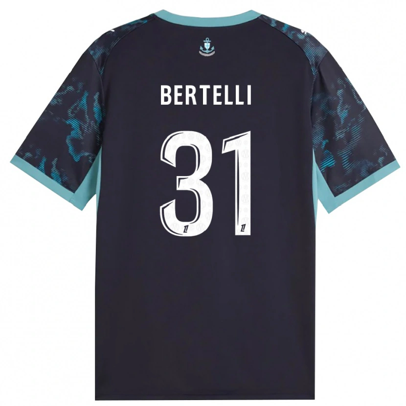 Danxen Herren Ugo Bertelli #31 Blass Türkis Weiß Schwarz Auswärtstrikot Trikot 2026/27 T-Shirt Schweiz