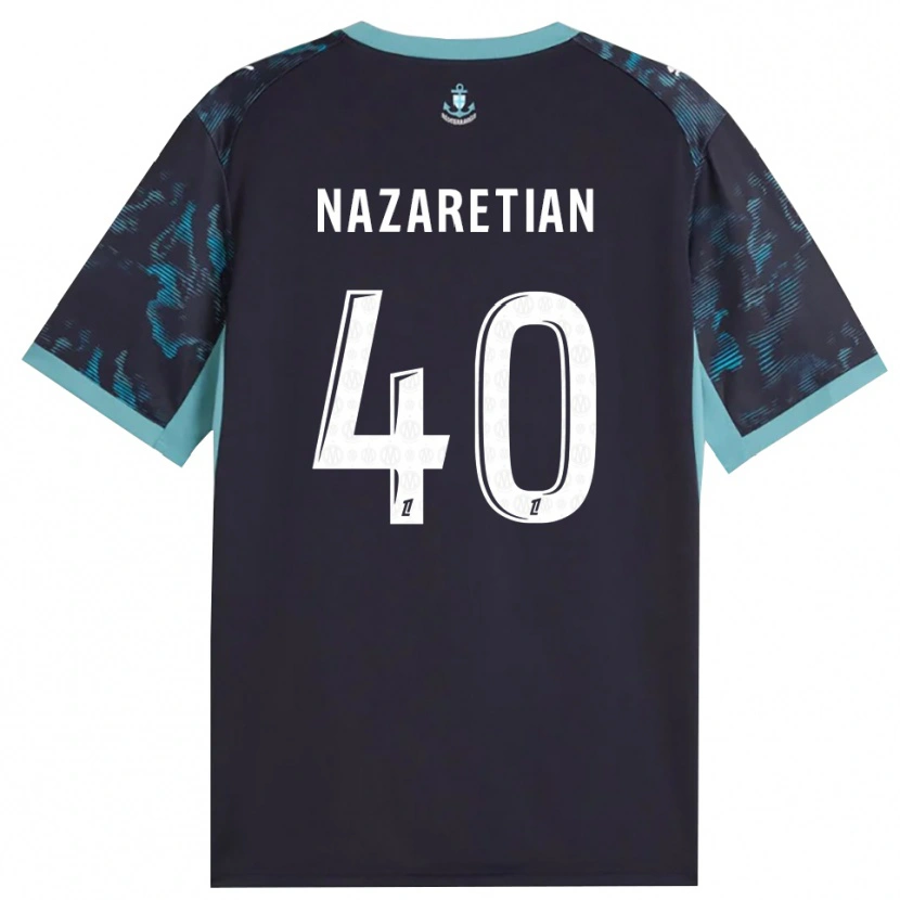 Danxen Herren Manuel Nazaretian #40 Blass Türkis Weiß Schwarz Auswärtstrikot Trikot 2026/27 T-Shirt Schweiz