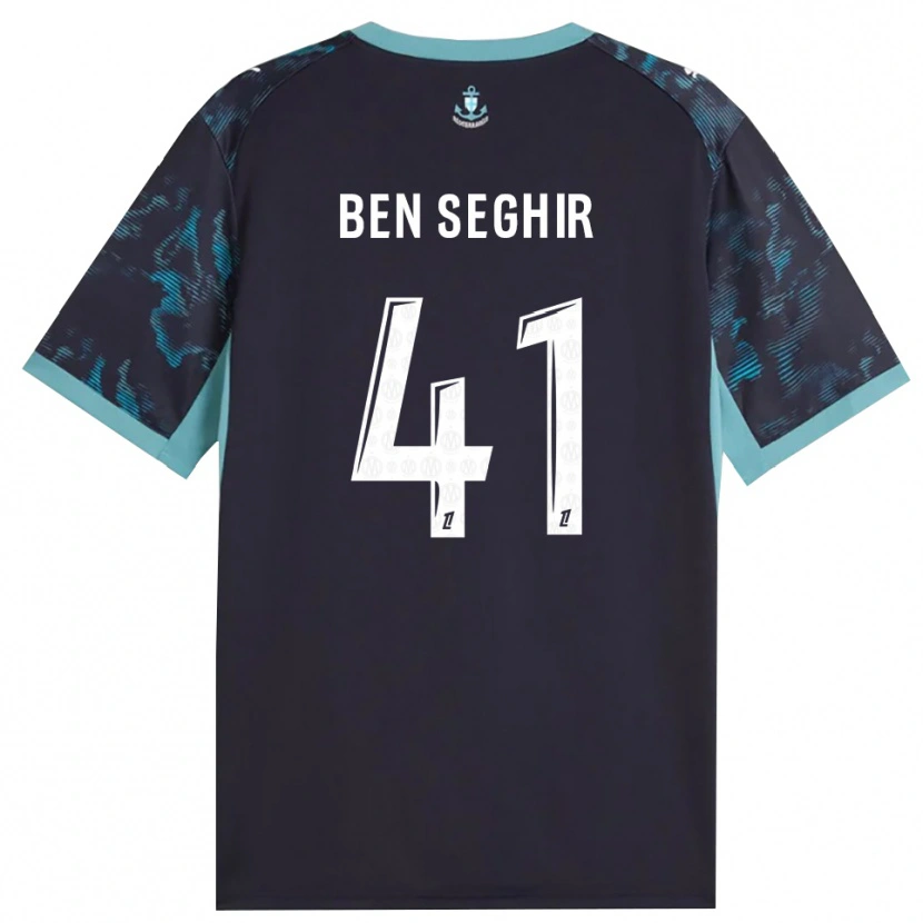 Danxen Herren Salim Ben Seghir #41 Blass Türkis Weiß Schwarz Auswärtstrikot Trikot 2026/27 T-Shirt Schweiz