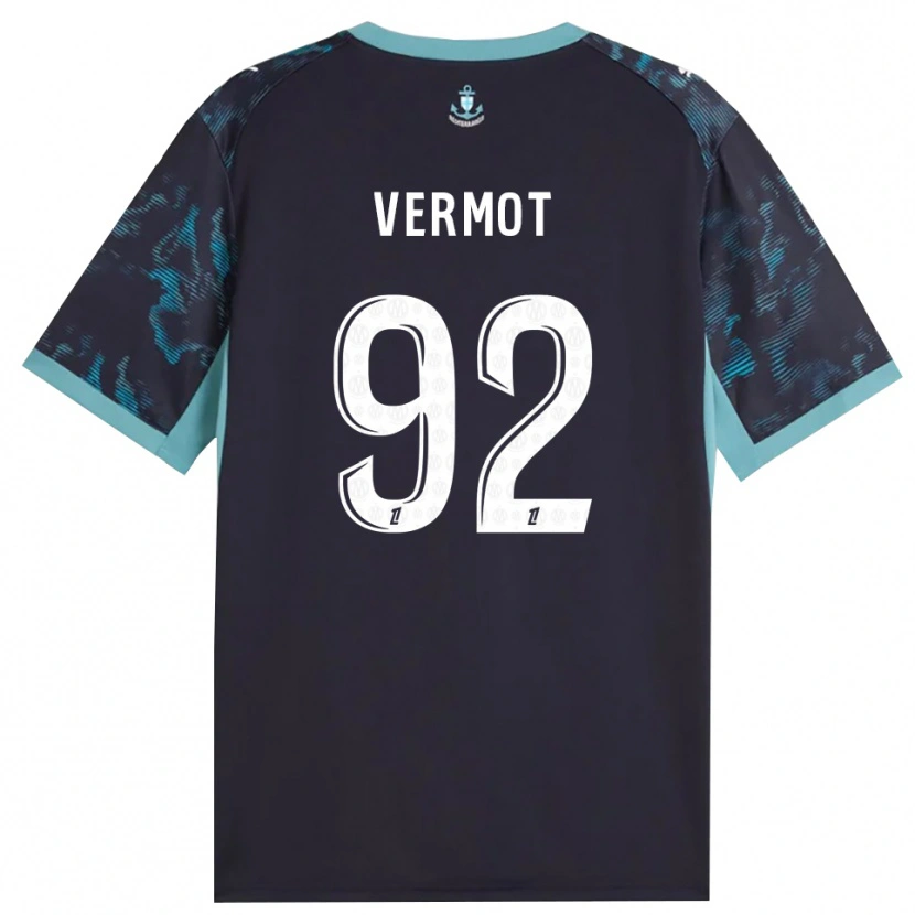 Danxen Herren Théo Vermot #92 Blass Türkis Weiß Schwarz Auswärtstrikot Trikot 2026/27 T-Shirt Schweiz