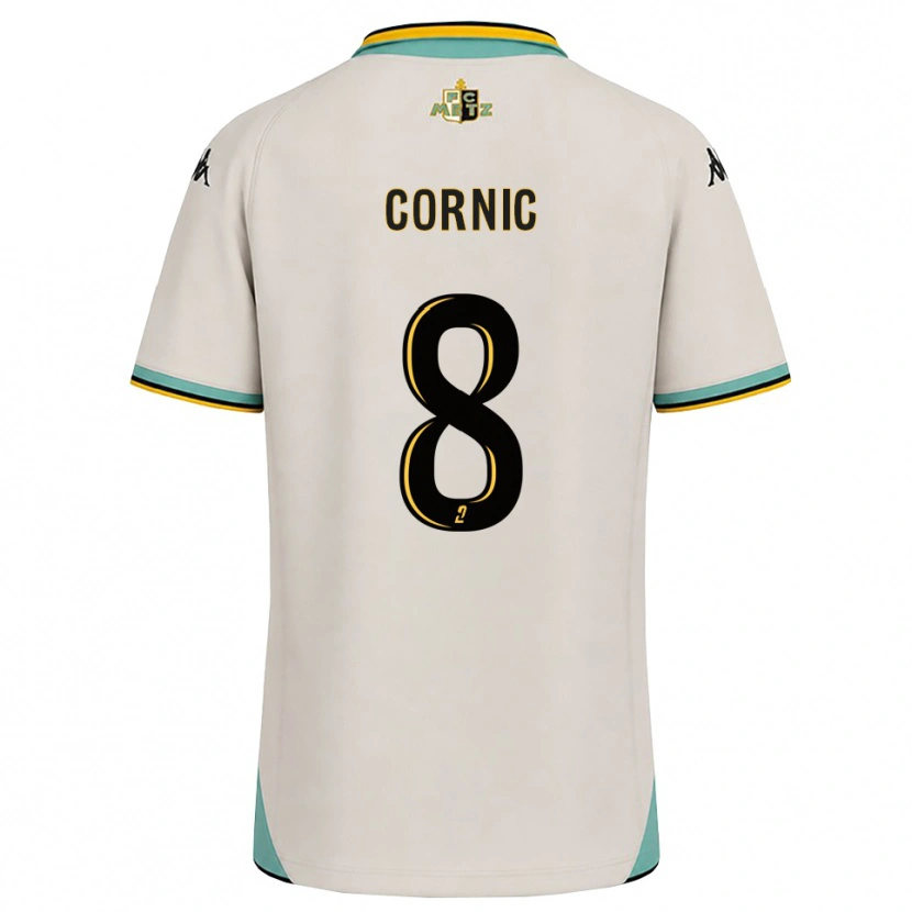 Danxen Herren Andréa Cornic #8 Florales Weiß Schwarz Auswärtstrikot Trikot 2026/27 T-Shirt Schweiz