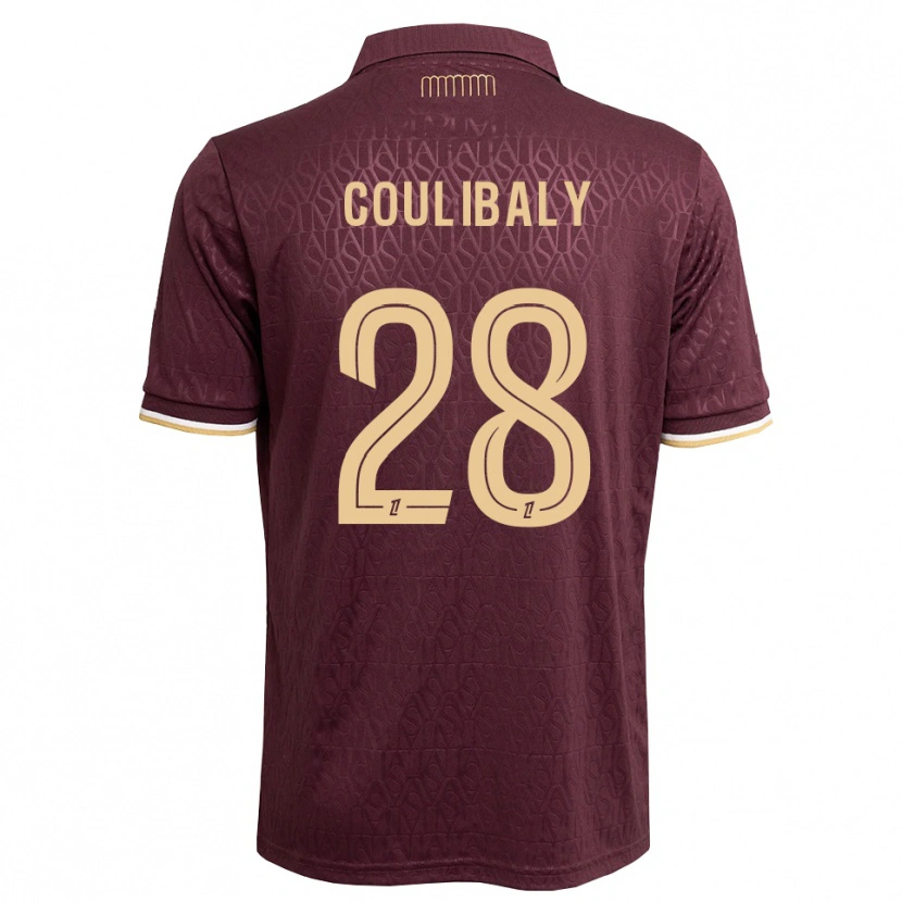 Danxen Herren Mamadou Coulibaly #28 Weinrot Sandbraun Auswärtstrikot Trikot 2026/27 T-Shirt Schweiz