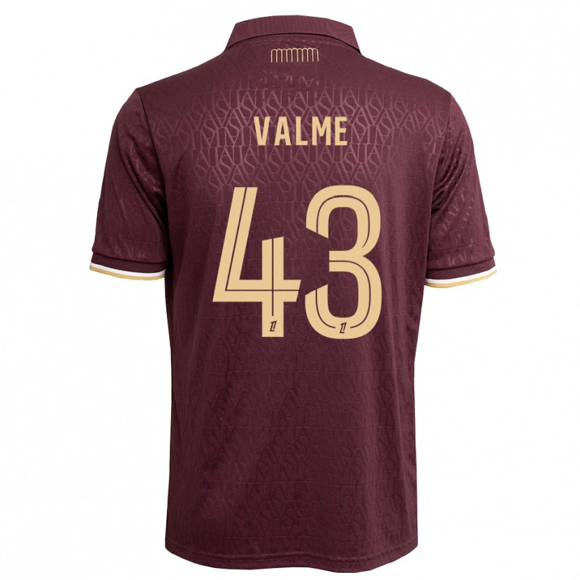 Danxen Herren Ritchy Valme #43 Weinrot Sandbraun Auswärtstrikot Trikot 2026/27 T-Shirt Schweiz