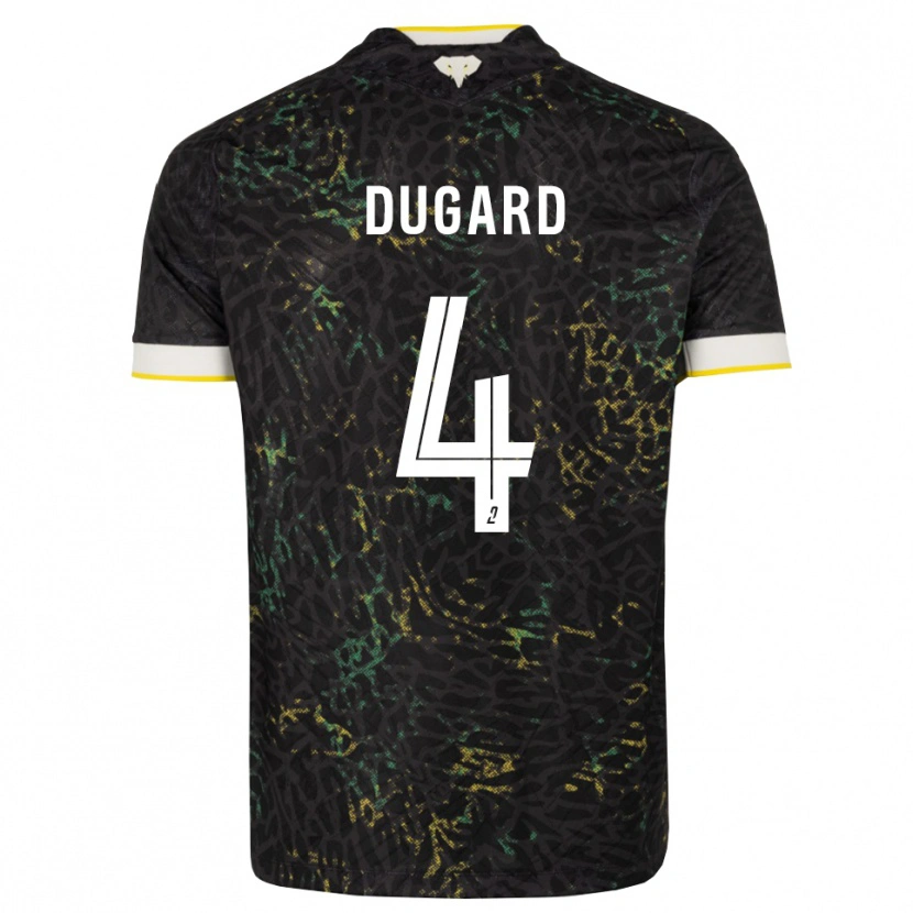 Danxen Herren Taïgy Dugard #4 Schwarz Weiß Gelb Auswärtstrikot Trikot 2026/27 T-Shirt Schweiz