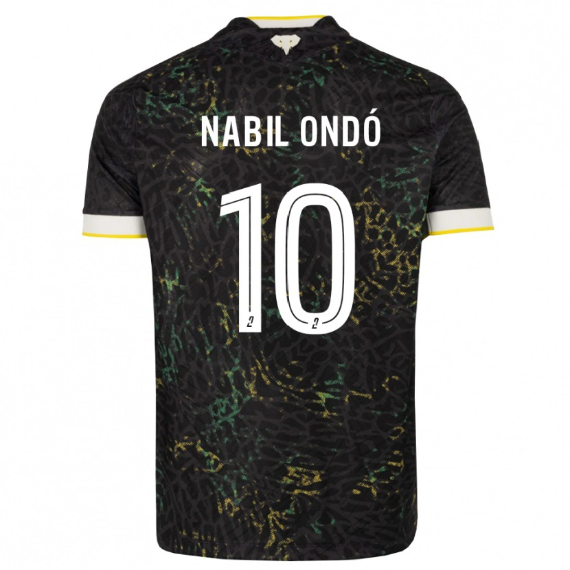 Danxen Herren José Nabil Ondó #10 Schwarz Weiß Gelb Auswärtstrikot Trikot 2026/27 T-Shirt Schweiz