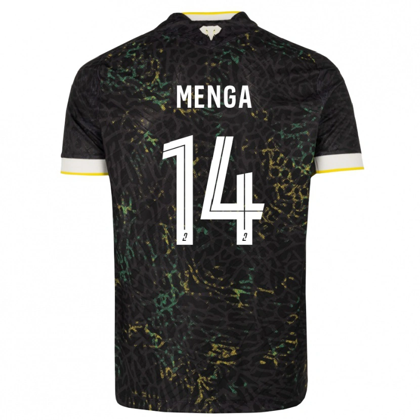 Danxen Herren Marlone Menga #14 Schwarz Weiß Gelb Auswärtstrikot Trikot 2026/27 T-Shirt Schweiz