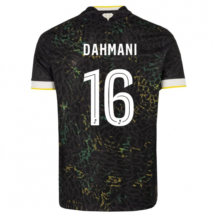 Danxen Herren Waël Dahmani #16 Schwarz Weiß Gelb Auswärtstrikot Trikot 2026/27 T-Shirt Schweiz