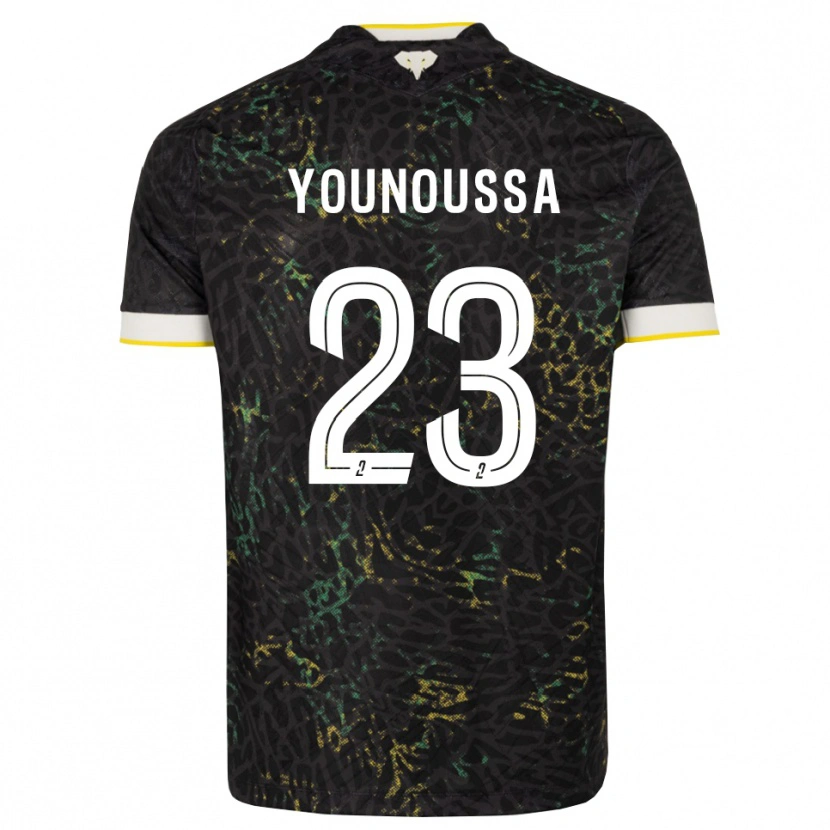 Danxen Herren Wilitty Younoussa #23 Schwarz Weiß Gelb Auswärtstrikot Trikot 2026/27 T-Shirt Schweiz