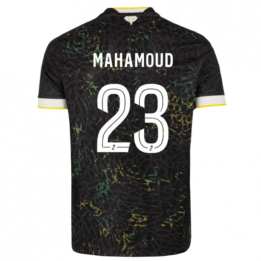 Danxen Herren Adel Mahamoud #23 Schwarz Weiß Gelb Auswärtstrikot Trikot 2026/27 T-Shirt Schweiz
