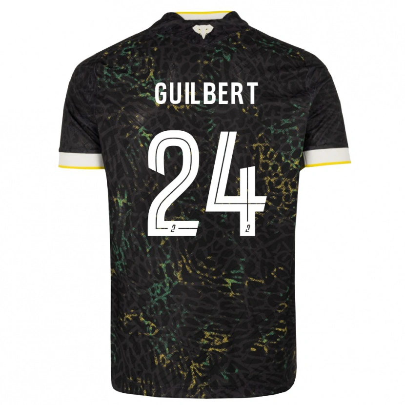Danxen Herren Frédéric Guilbert #24 Schwarz Weiß Gelb Auswärtstrikot Trikot 2026/27 T-Shirt Schweiz