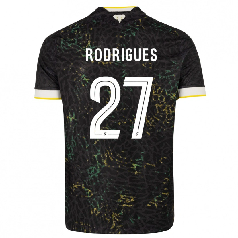 Danxen Herren Nelly Rodrigues #27 Schwarz Weiß Gelb Auswärtstrikot Trikot 2026/27 T-Shirt Schweiz