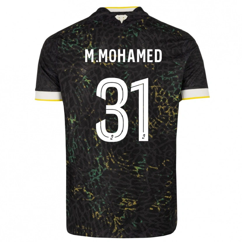 Danxen Herren Mostafa Mohamed #31 Schwarz Weiß Gelb Auswärtstrikot Trikot 2026/27 T-Shirt Schweiz