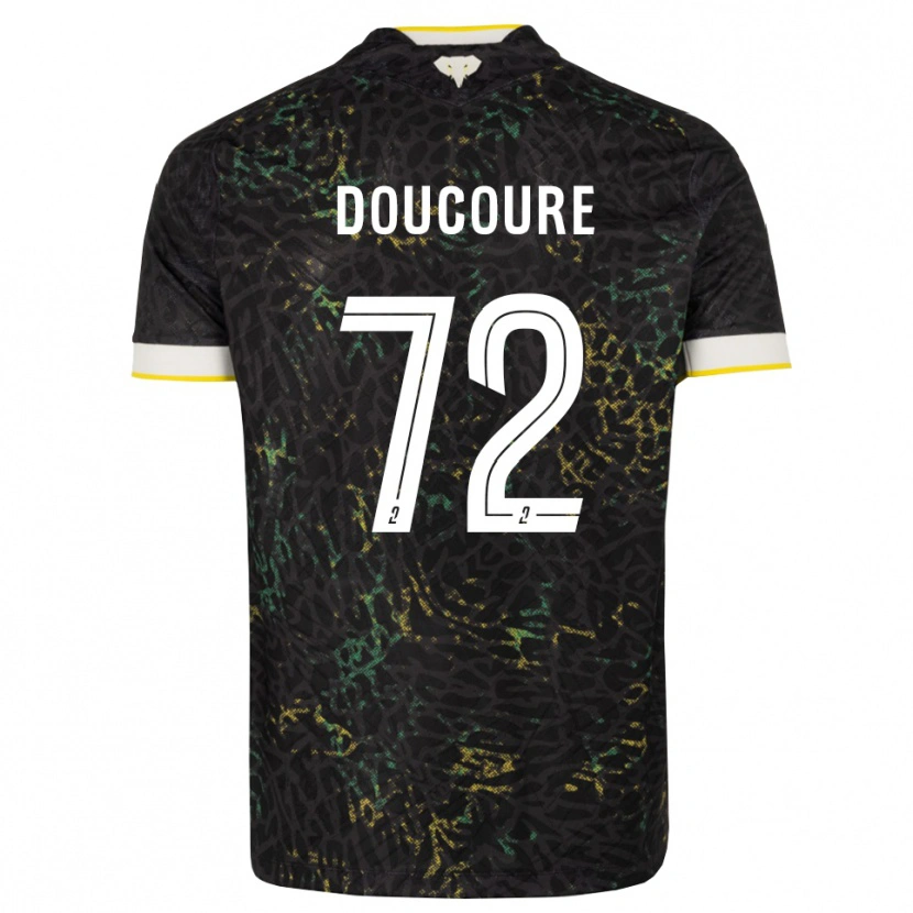 Danxen Herren Sékou Doucouré #72 Schwarz Weiß Gelb Auswärtstrikot Trikot 2026/27 T-Shirt Schweiz