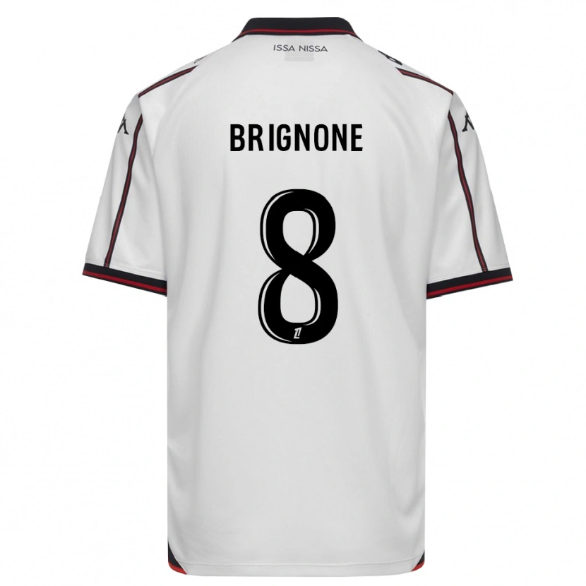 Danxen Herren Millan Brignone #8 Schwarz Weiß Auswärtstrikot Trikot 2026/27 T-Shirt Schweiz