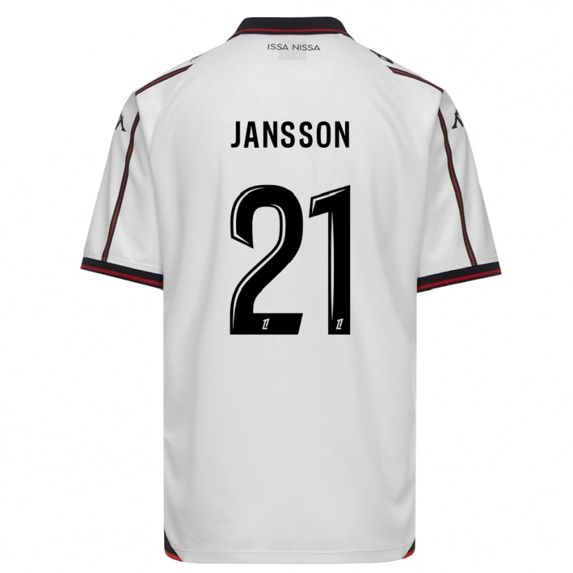 Danxen Herren Isak Jansson #21 Schwarz Weiß Auswärtstrikot Trikot 2026/27 T-Shirt Schweiz