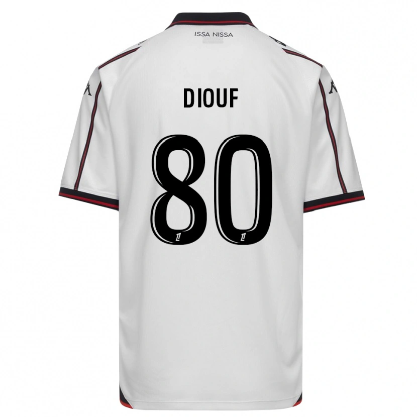 Danxen Herren Yehvann Diouf #80 Schwarz Weiß Auswärtstrikot Trikot 2026/27 T-Shirt Schweiz
