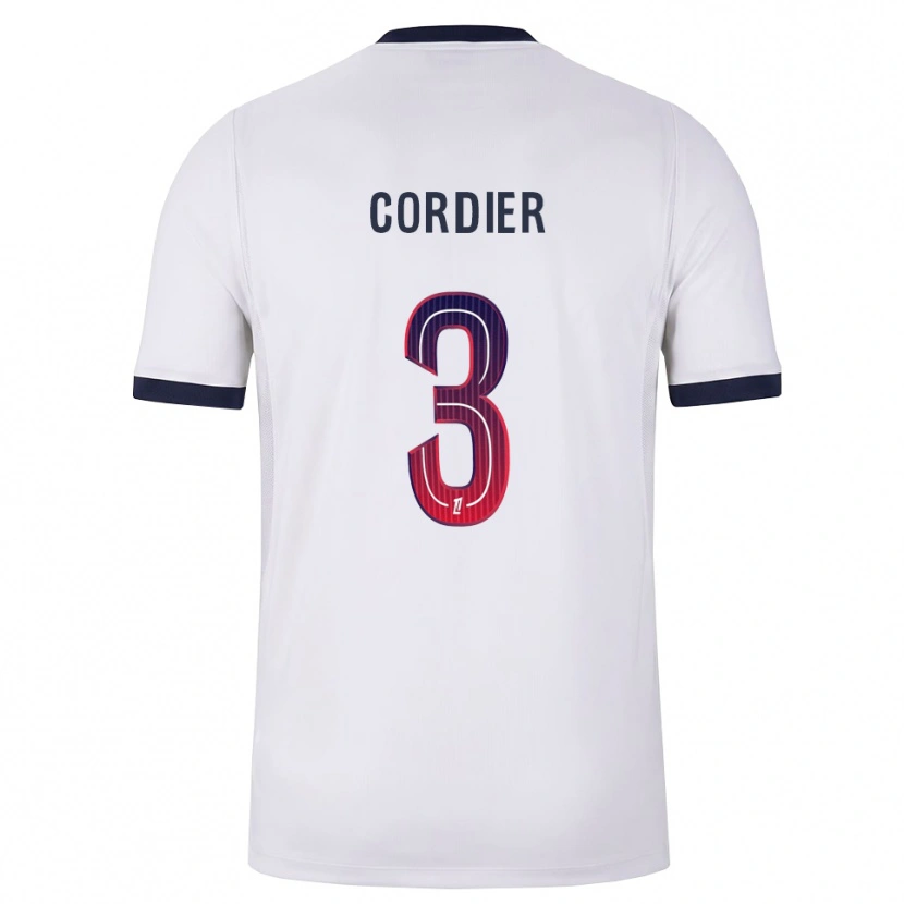 Danxen Herren Thomas Cordier #3 Weiß Schwarz Rot Auswärtstrikot Trikot 2026/27 T-Shirt Schweiz