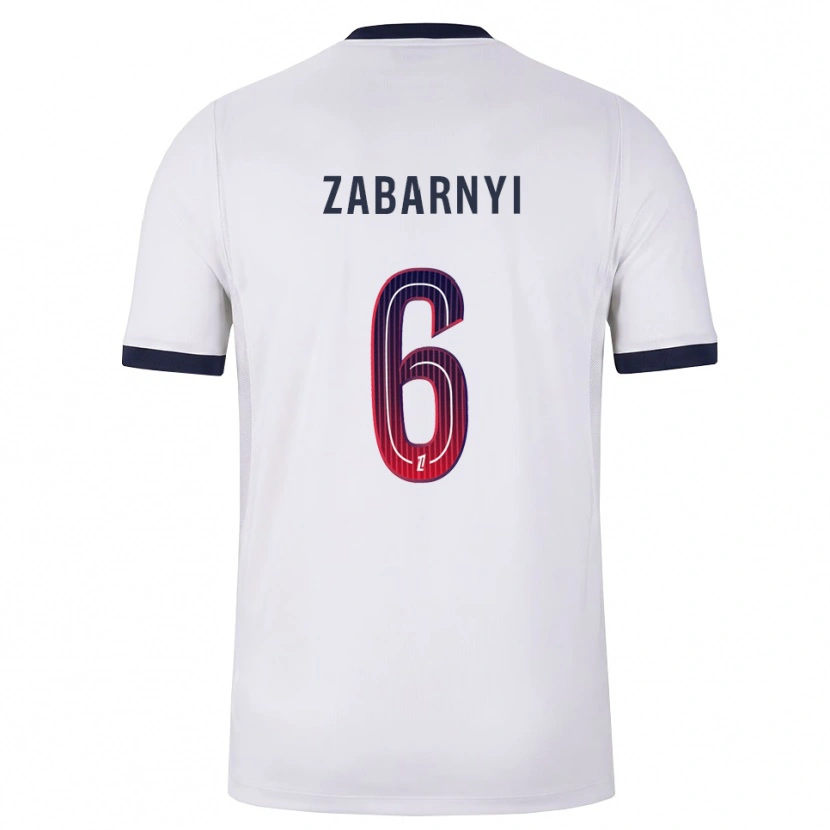 Danxen Herren Ilya Zabarnyi #6 Weiß Schwarz Rot Auswärtstrikot Trikot 2026/27 T-Shirt Schweiz