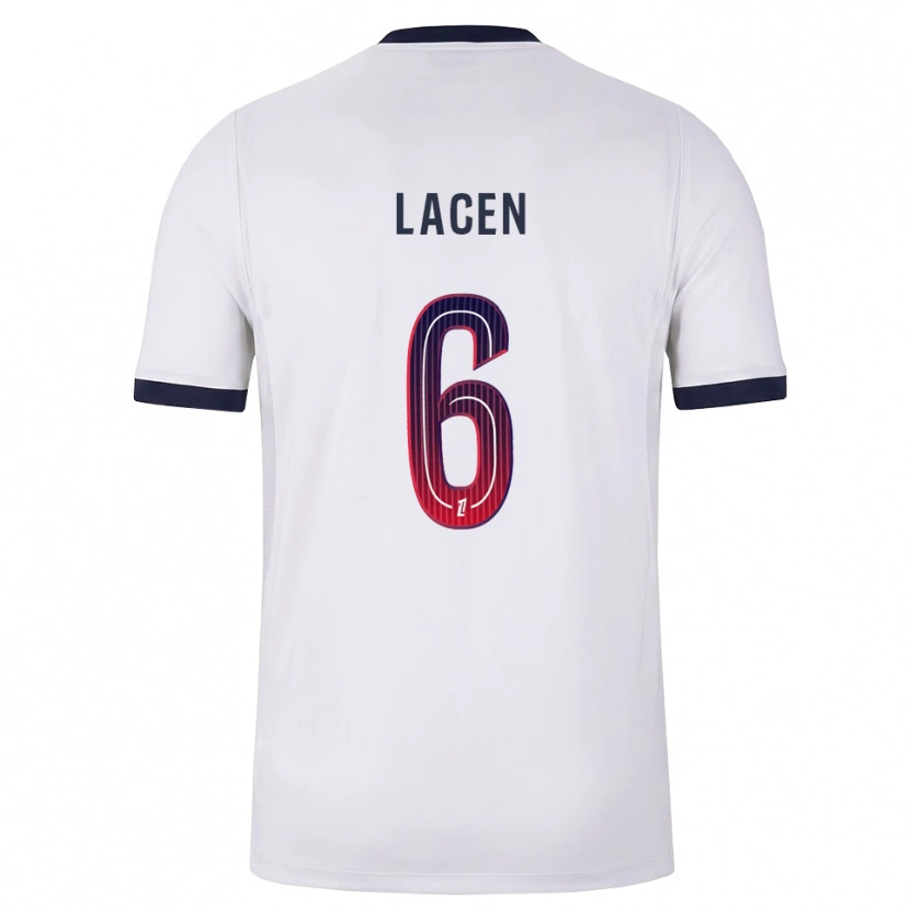 Danxen Herren Michaël Lacen #6 Weiß Schwarz Rot Auswärtstrikot Trikot 2026/27 T-Shirt Schweiz