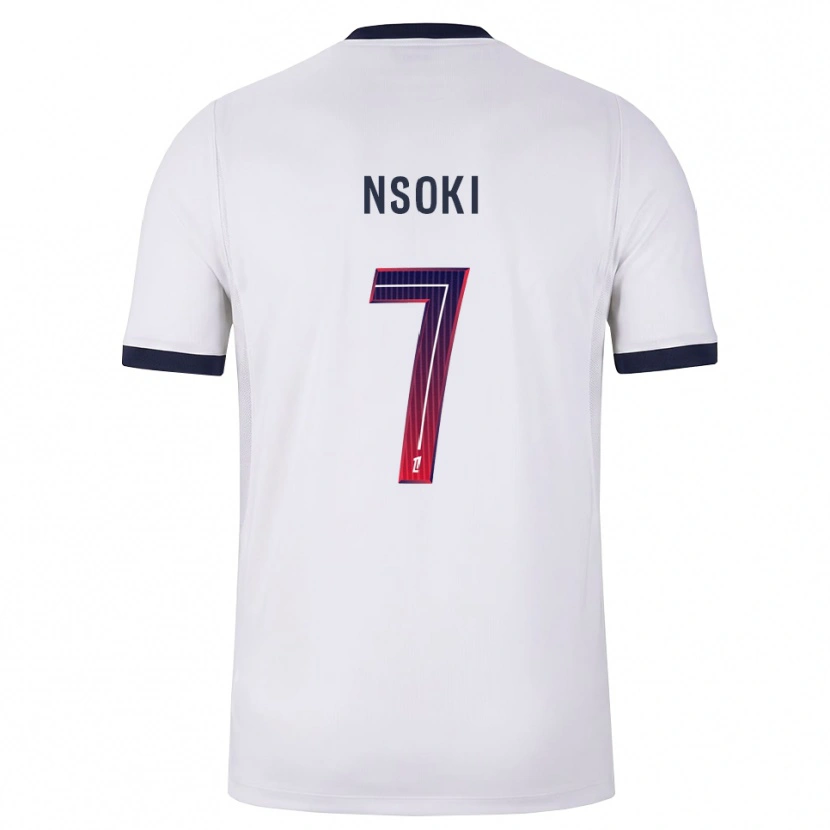 Danxen Herren Noah Nsoki #7 Weiß Schwarz Rot Auswärtstrikot Trikot 2026/27 T-Shirt Schweiz