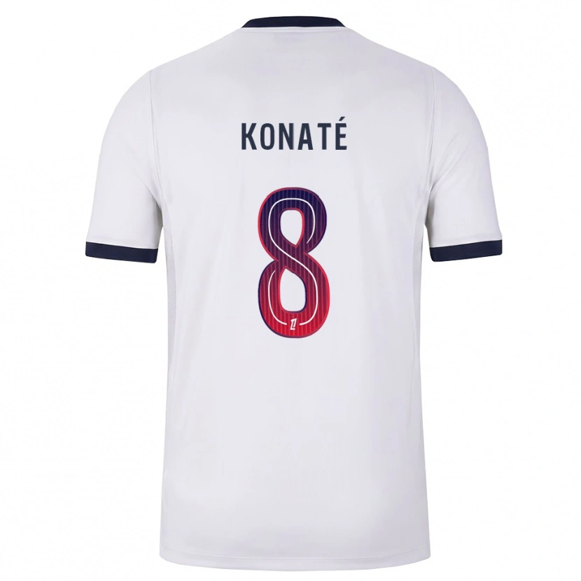 Danxen Herren Seydou Konaté #8 Weiß Schwarz Rot Auswärtstrikot Trikot 2026/27 T-Shirt Schweiz