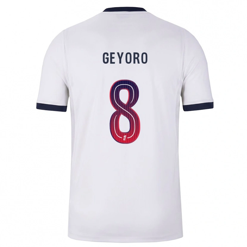 Danxen Herren Grace Geyoro #8 Weiß Schwarz Rot Auswärtstrikot Trikot 2026/27 T-Shirt Schweiz