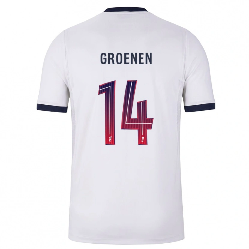 Danxen Herren Jackie Groenen #14 Weiß Schwarz Rot Auswärtstrikot Trikot 2026/27 T-Shirt Schweiz