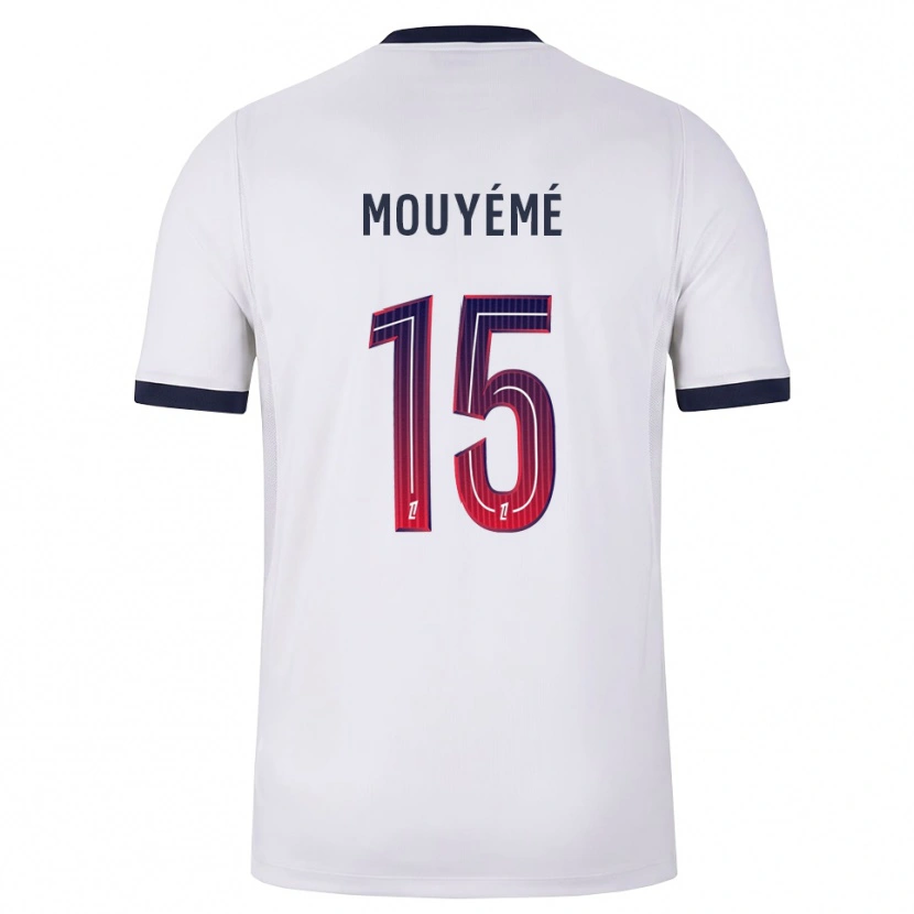 Danxen Herren Théo Mouyémé #15 Weiß Schwarz Rot Auswärtstrikot Trikot 2026/27 T-Shirt Schweiz