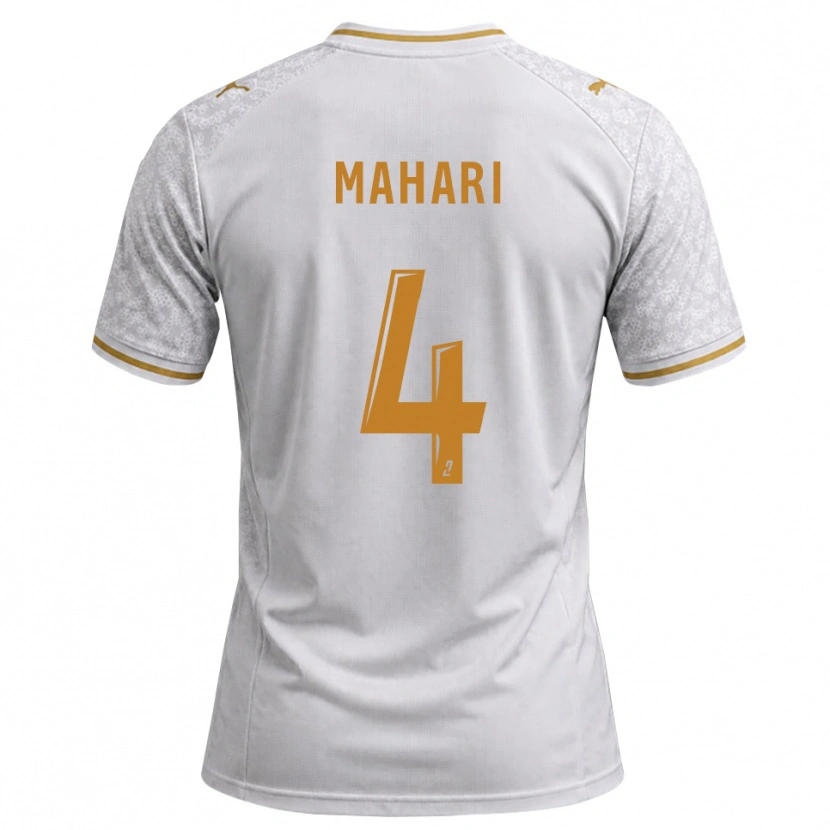 Danxen Herren Efdon Mahari #4 Weiß Grau Goldrute Auswärtstrikot Trikot 2026/27 T-Shirt Schweiz